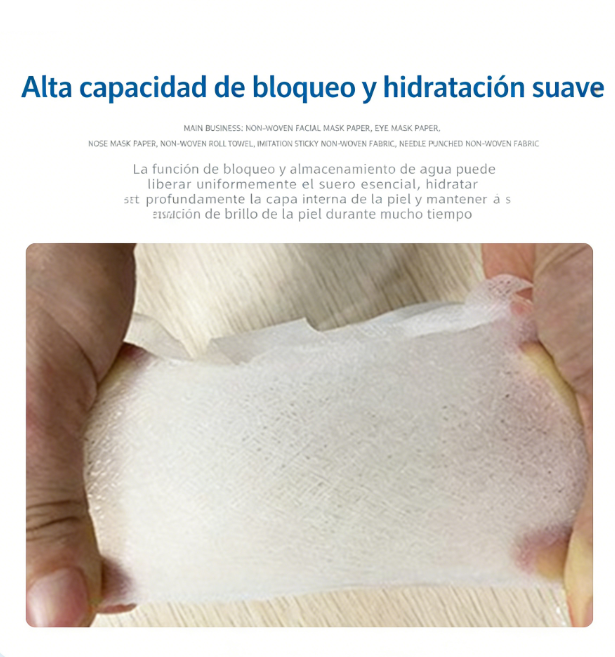 Mascarilla desechable de tela de seda 384: fibra de cobre y amonio, ligera, invisible, adhesiva, transparente y elástica.