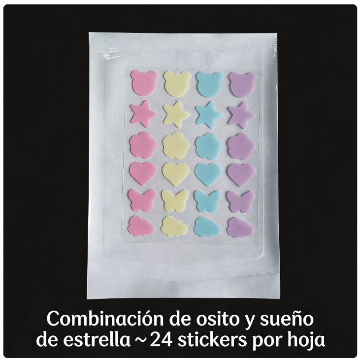 AliExpress In-Stock Cartoon Pimple Patches Cute Cat Paw Ice Cream pe Acne Covering Patch Portable Shaped Acne Clearing Patch Wholesale