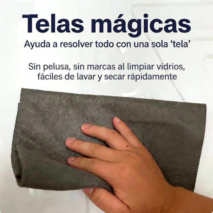 Paño para cristales: sin residuos, espejos impecables – limpieza fácil.