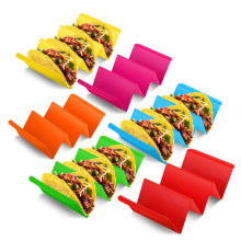 Organizador de Tacos Triangular | Soporte Multicolor con Diseño de Onda para Tortillas y Pancakes Mexicanos