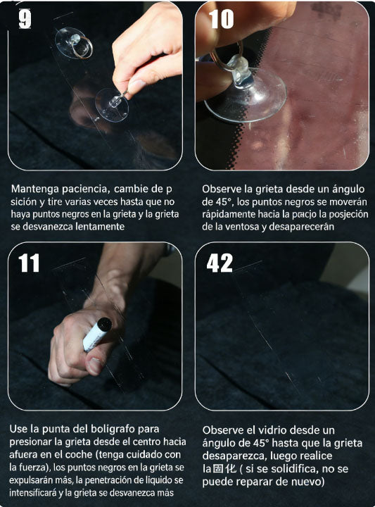 Reparación de vidrio líquido de reparación de vidrio modelo sin rastro modelo transfronterizo de venta en caliente de coche parabrisas Crack Scratch reparación de fábrica de artefactos venta directa