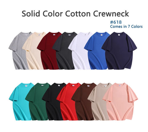Custom T-Shirt – Logo & Graphic Printing | Ice Silk or Cotton | Multiple Colors & Neck Styles