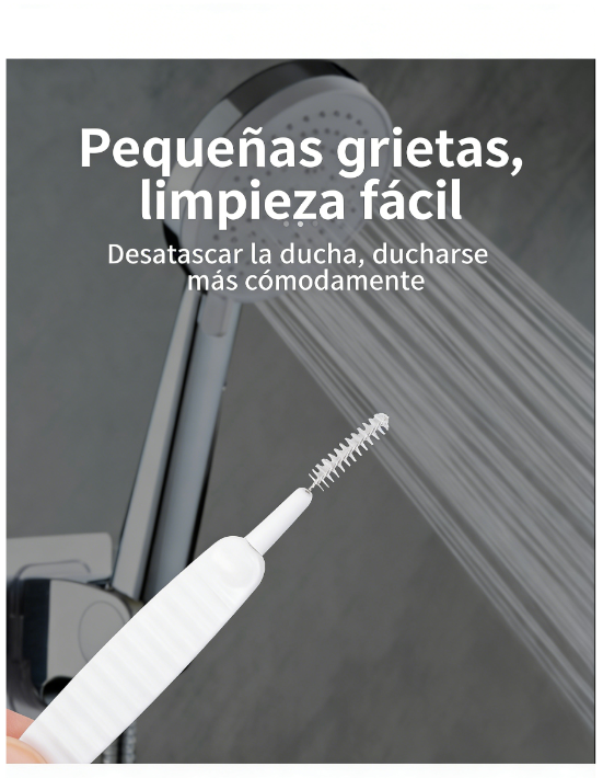 Shower head cleaning brush, pipe unclogging tool, gap-blocking prevention cleaning brush, household shower unclogging device