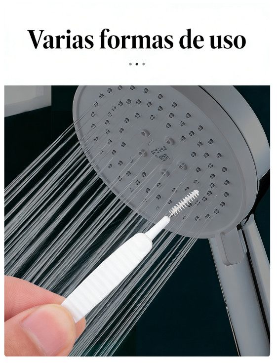 Shower head cleaning brush, pipe unclogging tool, gap-blocking prevention cleaning brush, household shower unclogging device