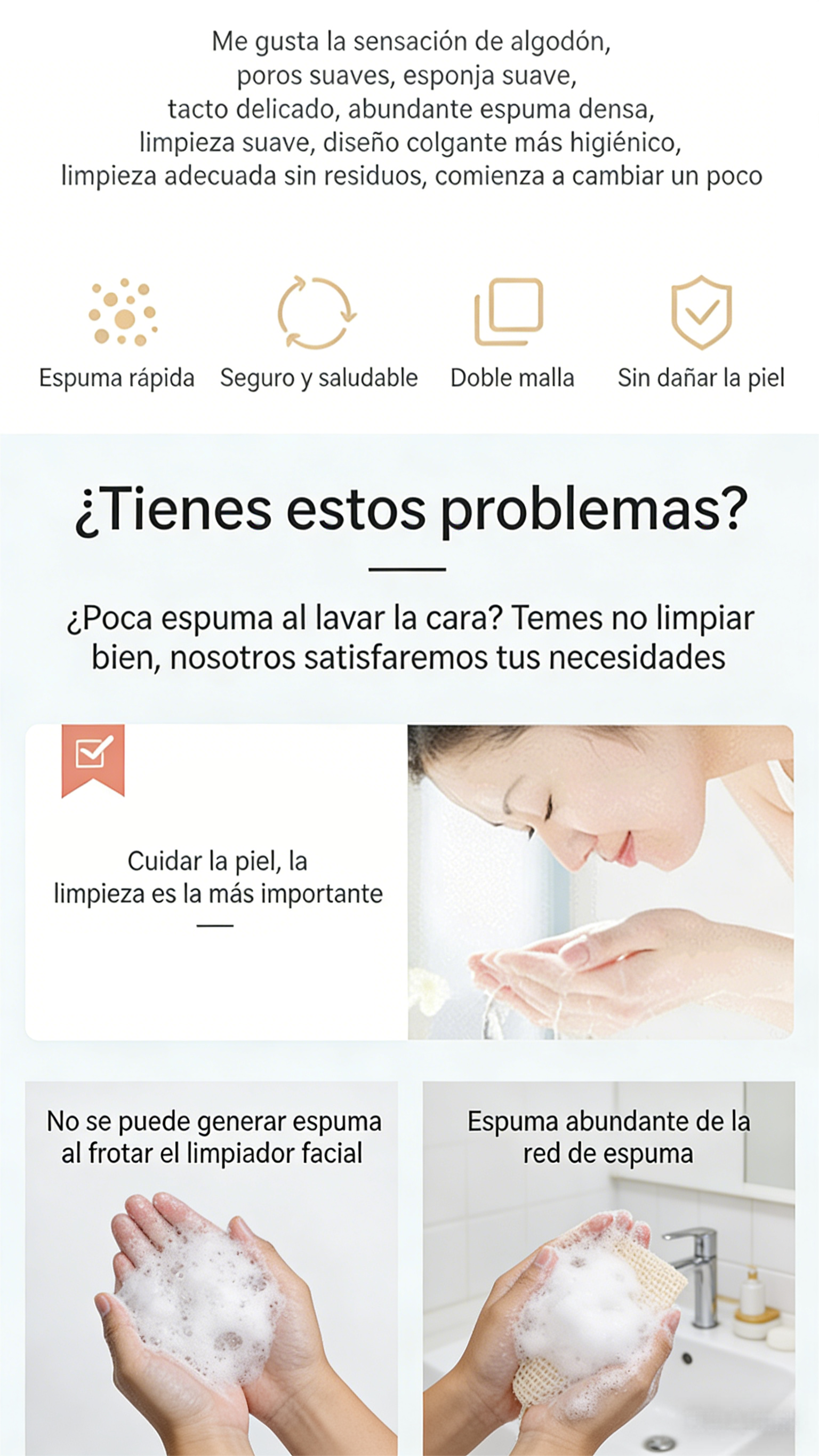 Bolsa de Jabón Colgante de Lino Algodón | Red Espumosa Manual para Baño y Masaje