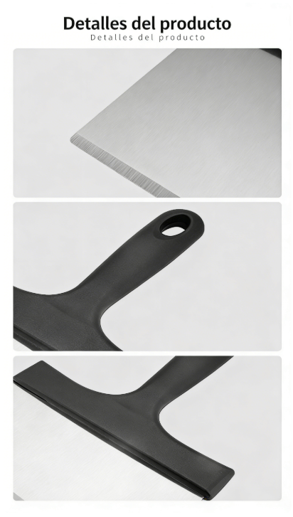 Espátula de limpieza de barbacoa de acero inoxidable, almohadilla de limpieza, piedra de limpieza, cepillo de limpieza, raspador de bandeja para hornear, juego de limpieza de placas de hierro