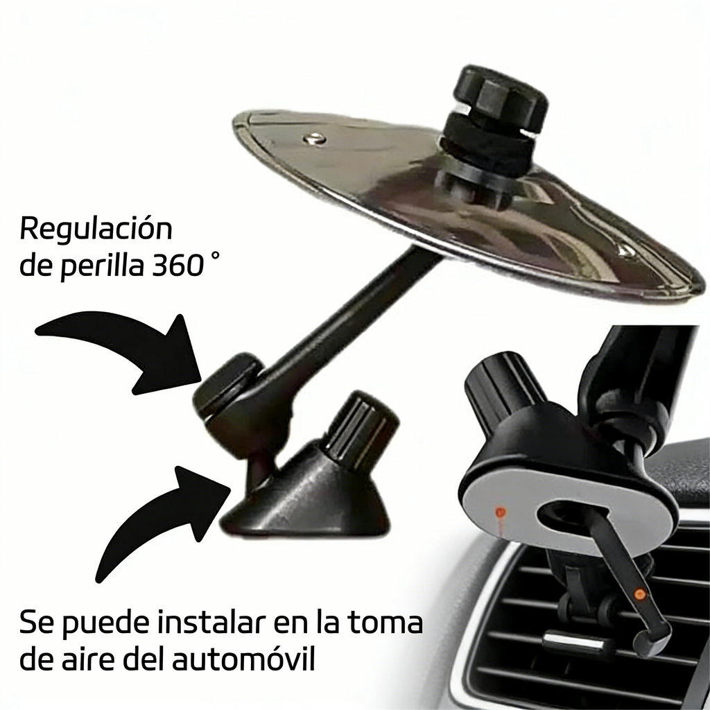 Adorno de Salida de Aire para Auto - Címbalo de Percusión con Sonido al Golpe (Nuevo Modelo)